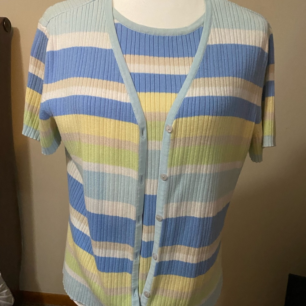 100% Cotton tank with matching jacket